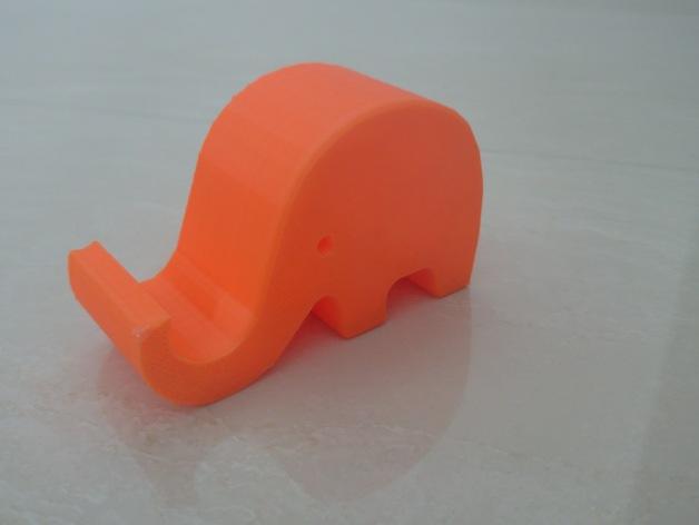 大象手机支架3D打印模型