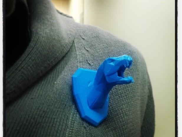 怒吼的龙头3D打印模型