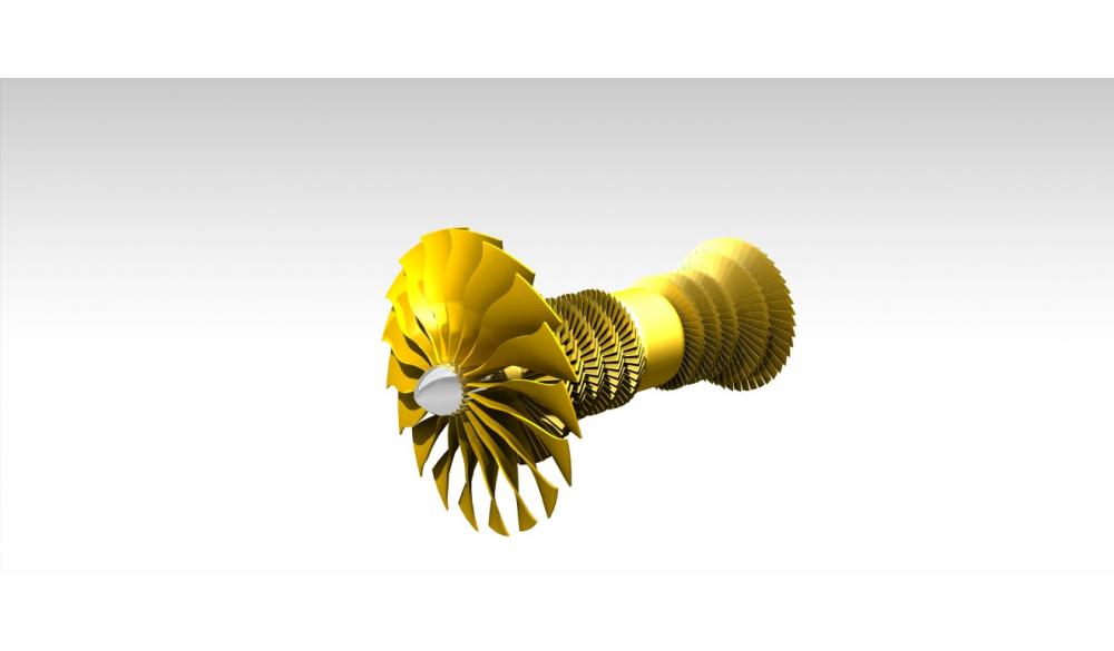 3D打印涡轮引擎3D打印模型