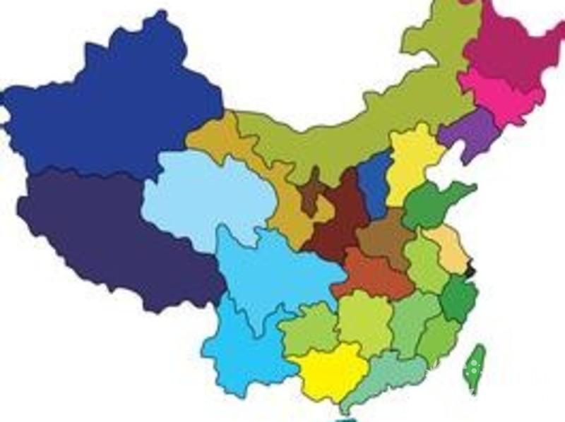 中国地图省份拼图3D打印模型