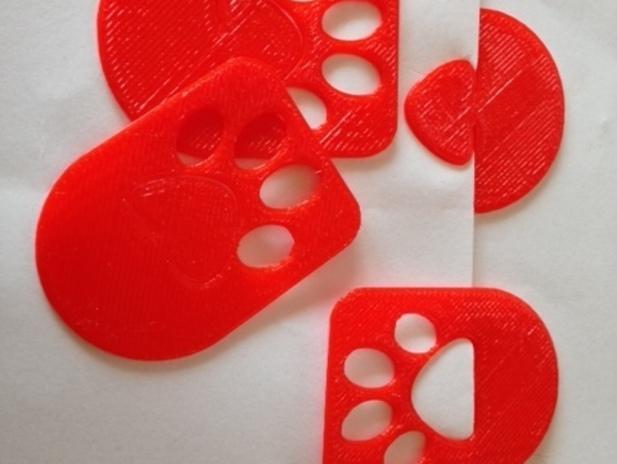 爪印书签3D打印模型