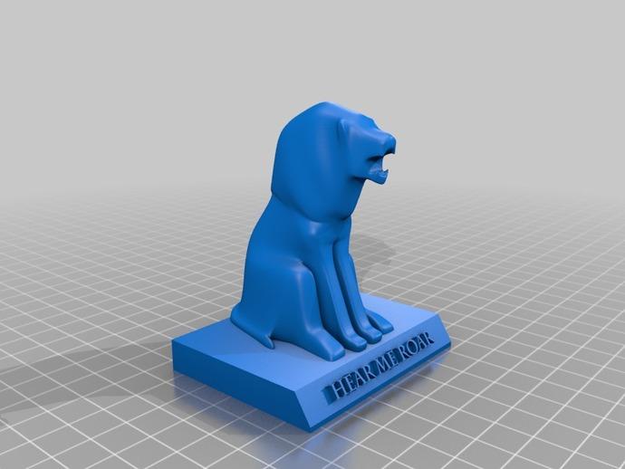 权力的游戏 家族动物象征3D打印模型