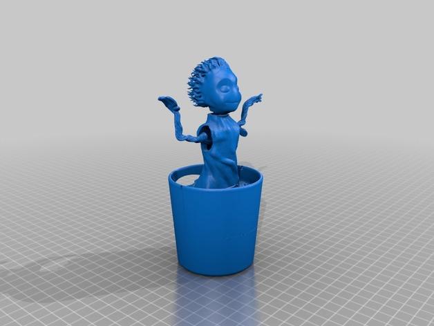 太阳能 会跳舞的格鲁特3D打印模型