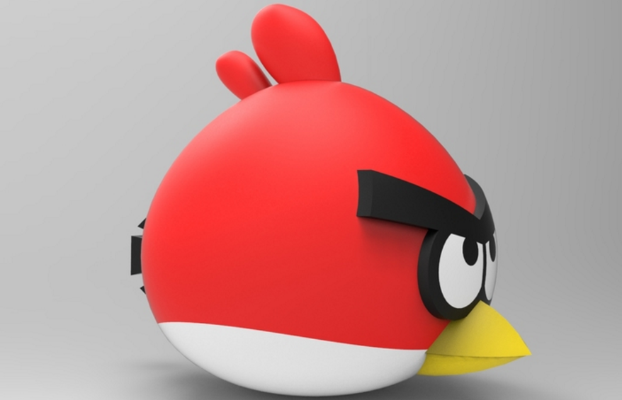 愤怒的小鸟 红鸟3D打印模型