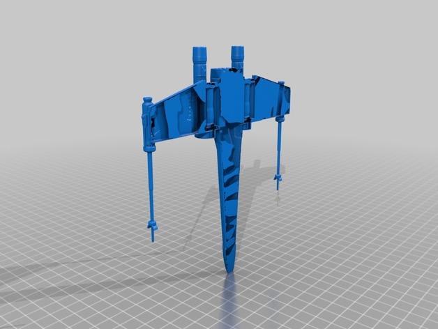 3D打印星球大战X战机模型3D打印模型