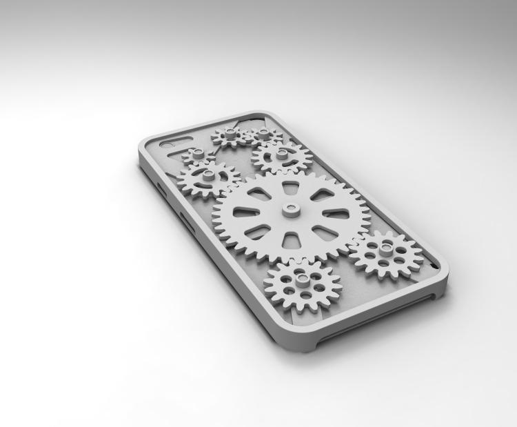 iPhone6 手机壳 齿轮款3D打印模型