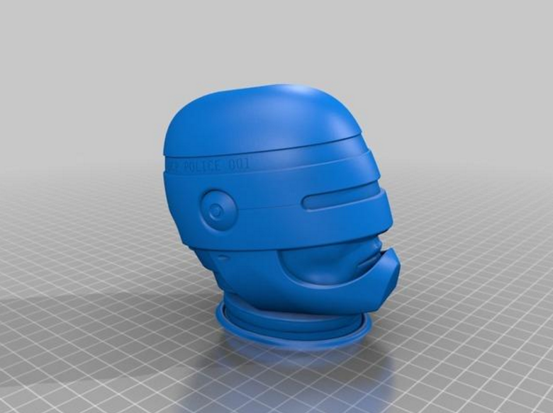 机械战警头盔3D打印模型