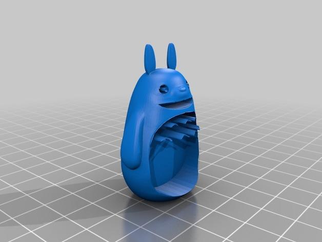 双色打印 双喷头打印 龙猫模型 手办3D打印模型