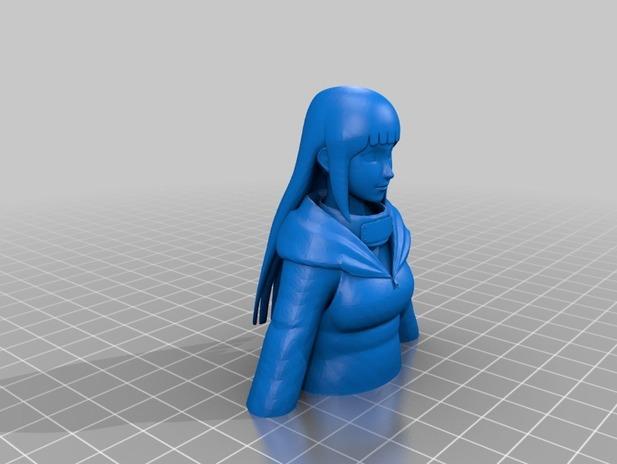 火影忍者-日向雏田3D打印模型手办3D打印模型