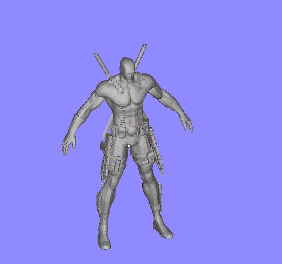 漫威死侍Deadpool 3D打印模型手办3D打印模型