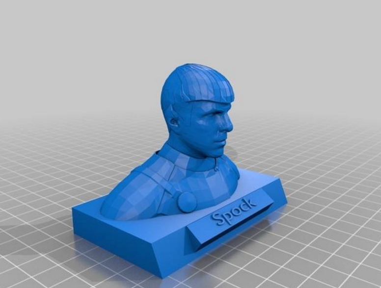 星际迷航Spock教授 3D打印半身像模型手办3D打印模型
