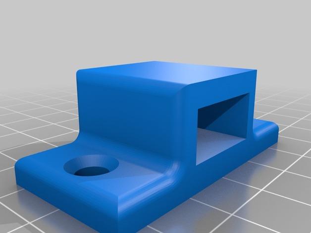 3D打印可滑动门插销 室内设计3D打印模型