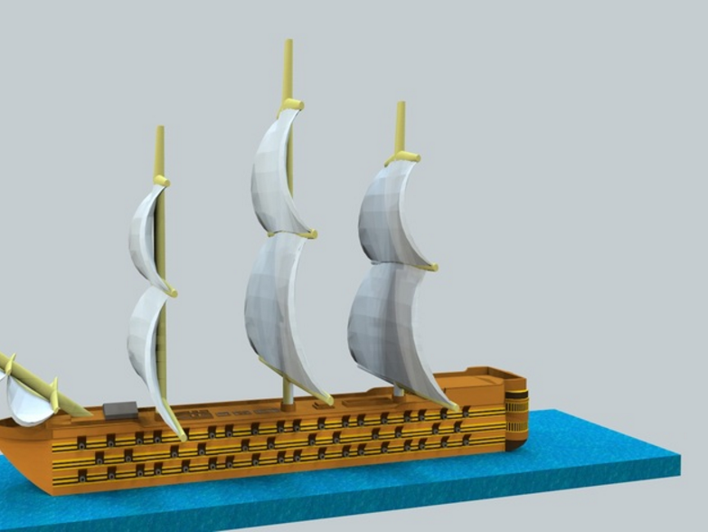 kristoper帆船3D打印模型