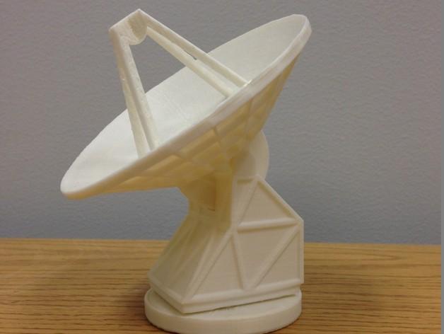NASA 卫星信号接收器 34M天线3D打印模型