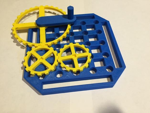齿轮组装模型演示3D打印模型