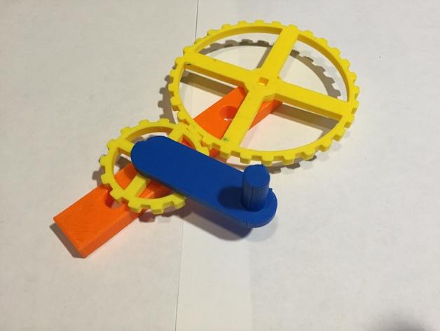 齿轮组装模型演示3D打印模型
