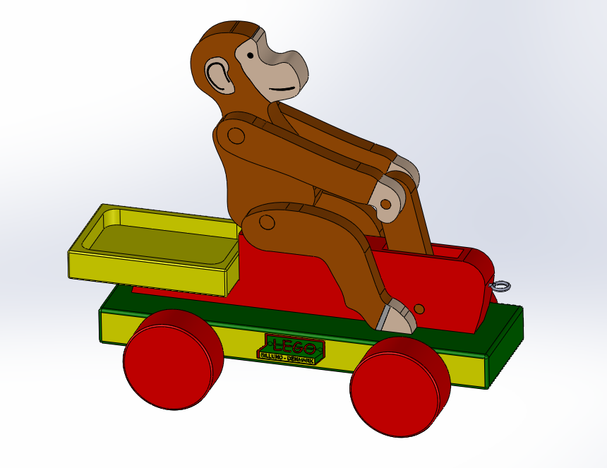 乐高猴子3D打印模型