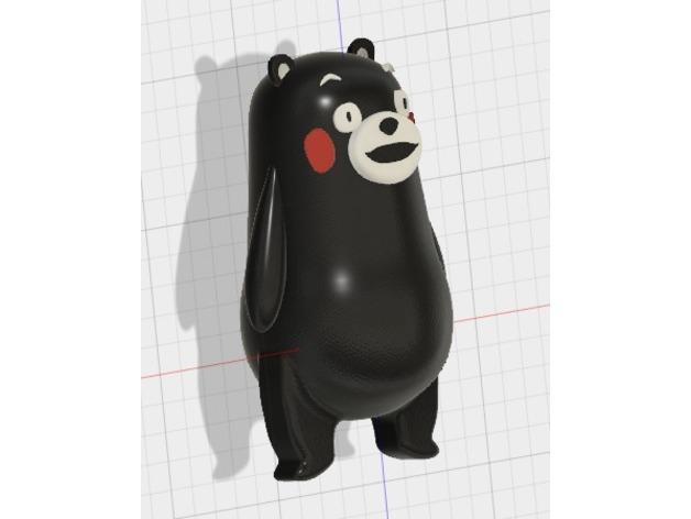Kumamon熊本熊手办3D打印模型3D打印模型