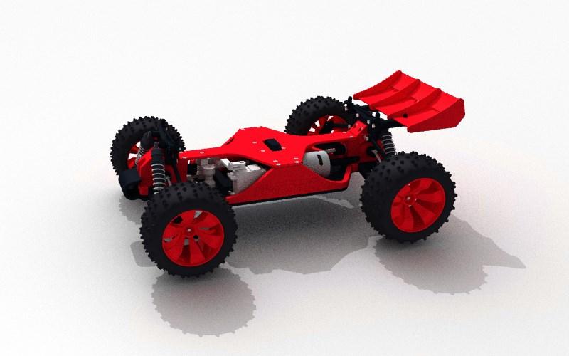 3D打印装甲赛车 玩具赛车3D打印模型