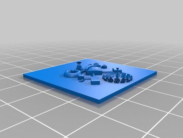 3D打印火星基地3D打印模型