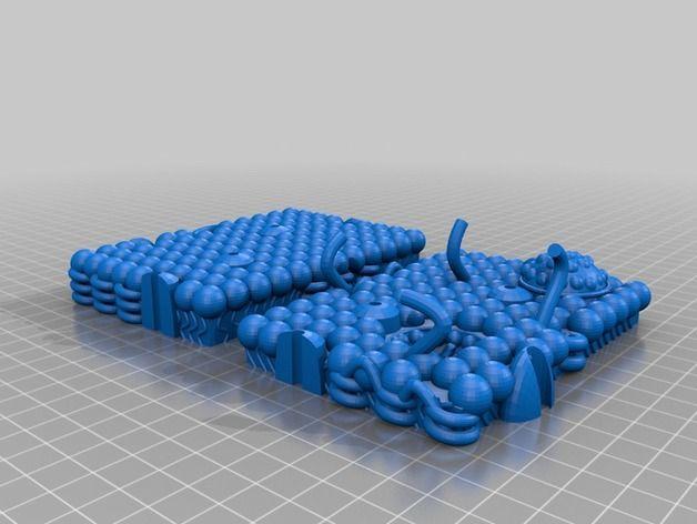 细胞膜模型3D打印模型