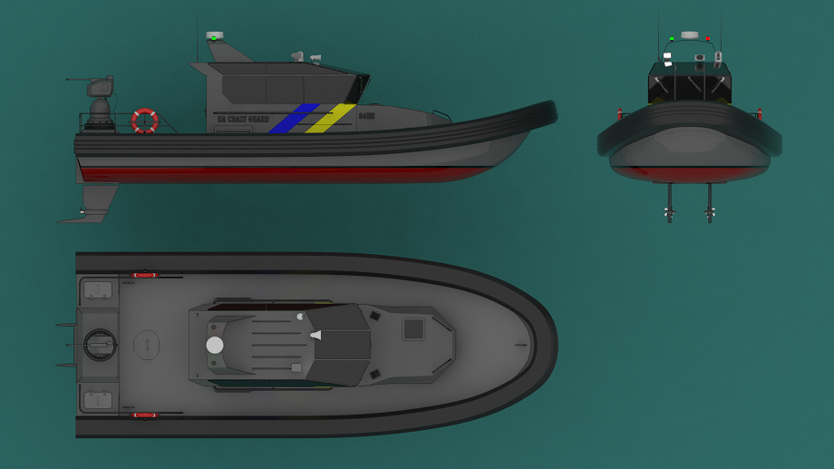 3D打印Rib2巡逻船模型3D打印模型