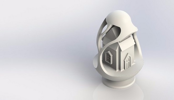 小蛋屋3D打印模型