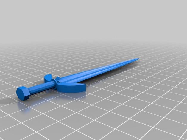 塞尔达传说 - 大师剑3D打印模型