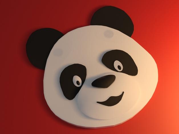 3D打印拼图熊猫3D打印模型