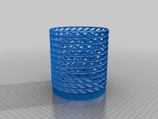 3D打印筒状镂空篮子3D打印模型