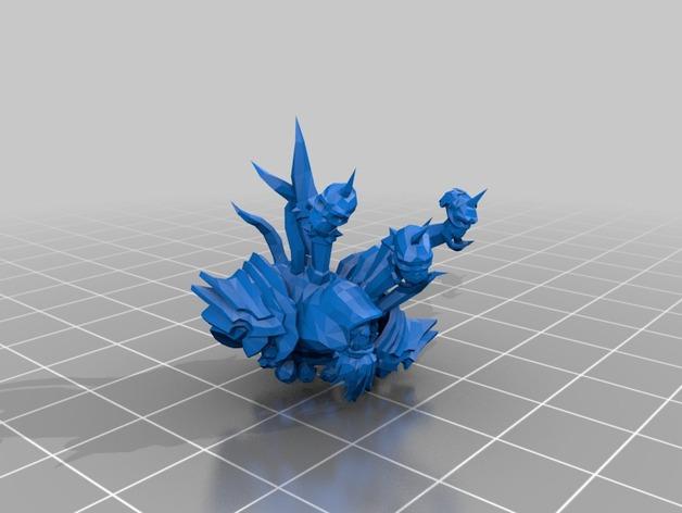魔兽世界古尔丹模型 wow3D打印模型
