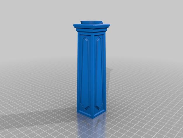 古典台灯 宫廷风台灯3D打印模型