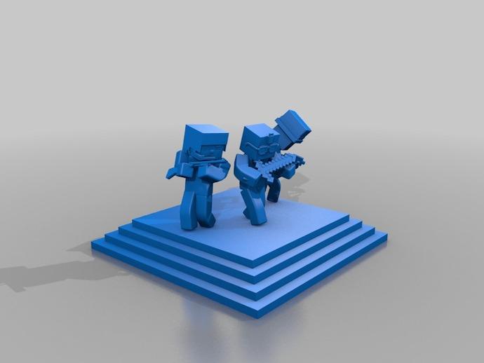 我的世界Minecraft手办 人物模型3D打印模型