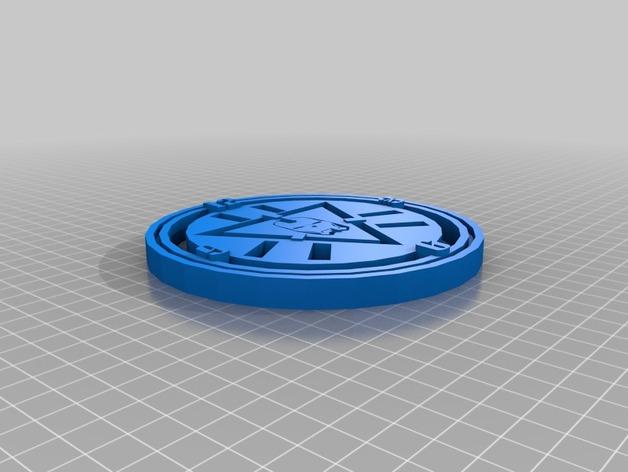 复仇者联盟钢铁侠反应堆表盘3D打印模型