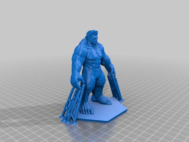 复仇者联盟绿巨人浩克手办模型全身像3D打印模型
