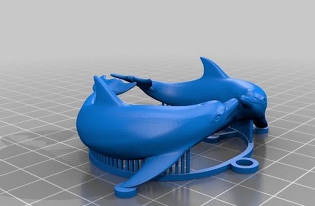 海豚勋章3D打印模型