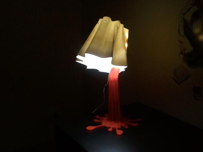 万圣节创意血液造型台灯3D打印模型