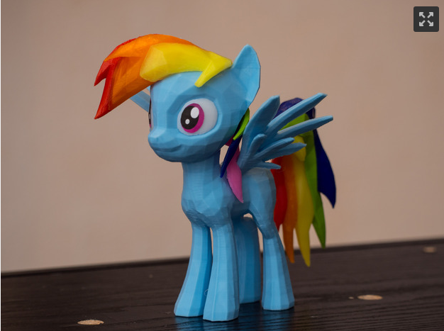 小马宝莉彩虹黛西Rainbow Dash3D打印模型