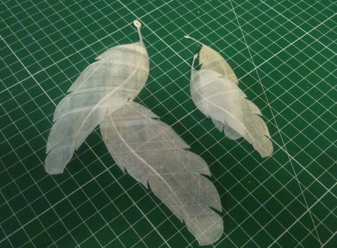 羽毛耳环3D打印模型
