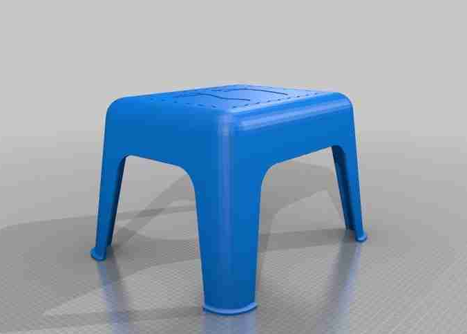 彩色小板凳3D打印模型