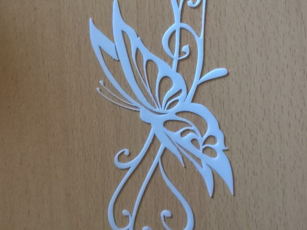 蝴蝶装饰件3D打印模型
