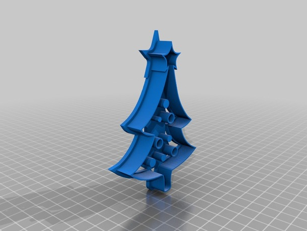 圣诞树饼干3D打印模型