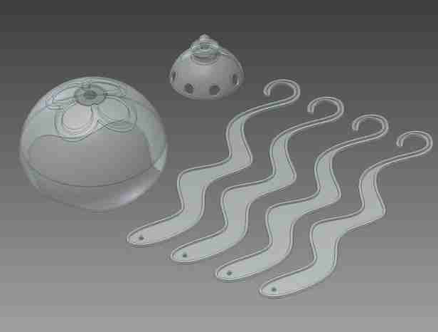 海蜇小装饰3D打印模型