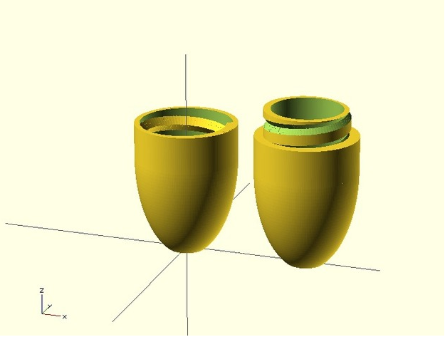 螺纹胶囊盒3D打印模型