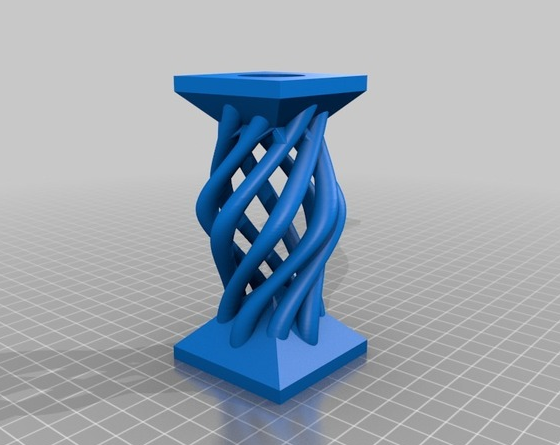镂空蜡烛台3D打印模型
