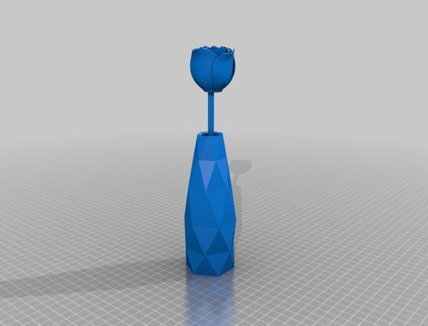 素净花瓶3D打印模型
