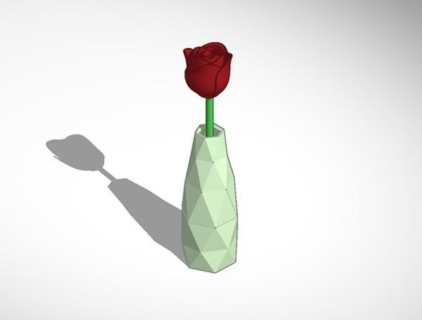 素净花瓶3D打印模型
