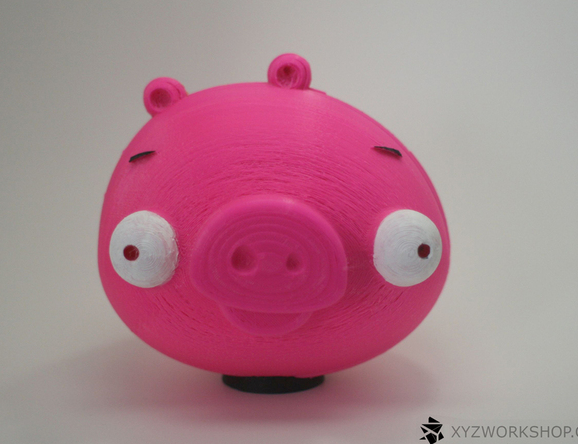 粉红猪储蓄罐3D打印模型