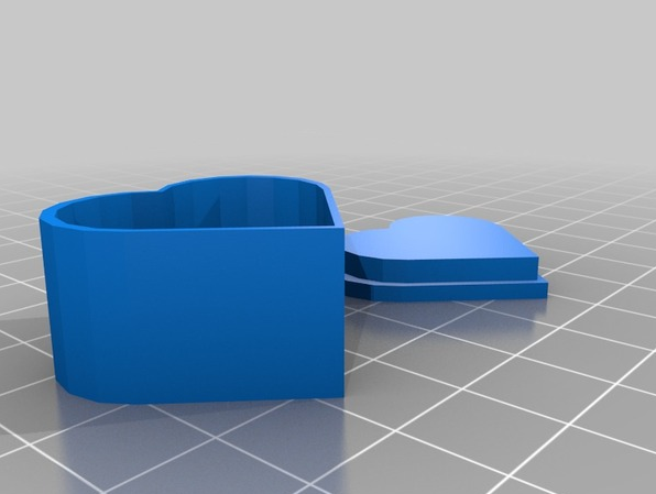 心形首饰盒3D打印模型