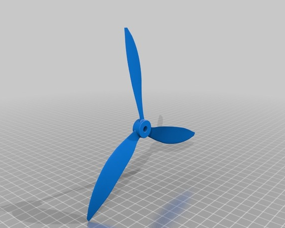 飞机螺旋桨3D打印模型